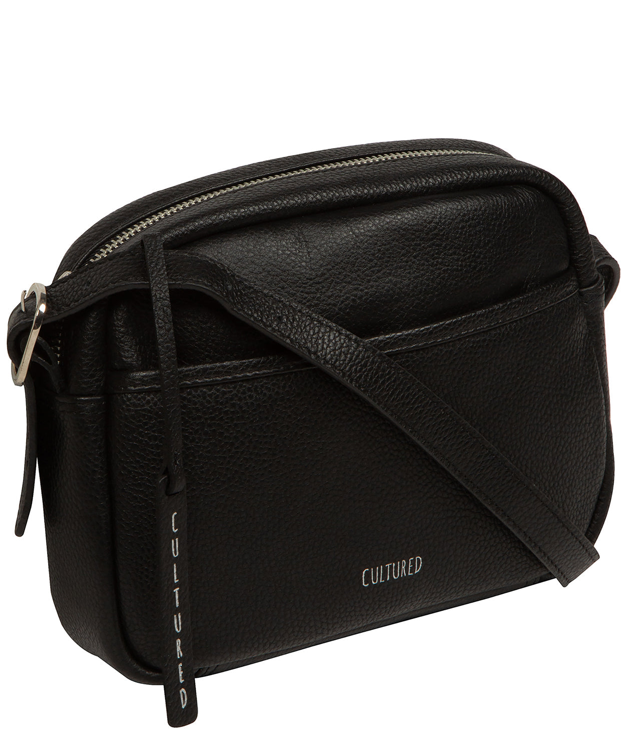 Ariella bag worn across body showing drop length