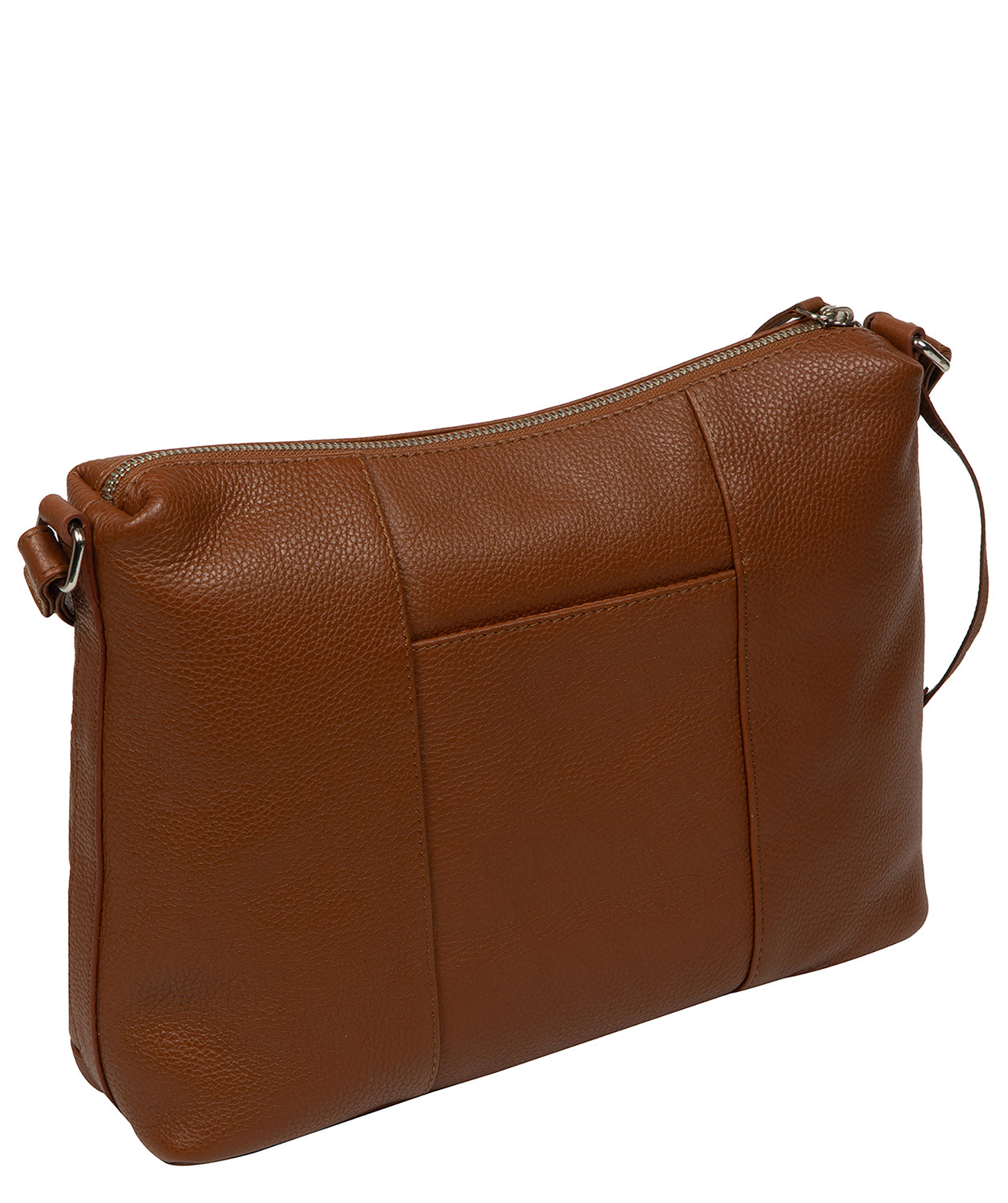 interior fully lined compartment with zipped pocket detail