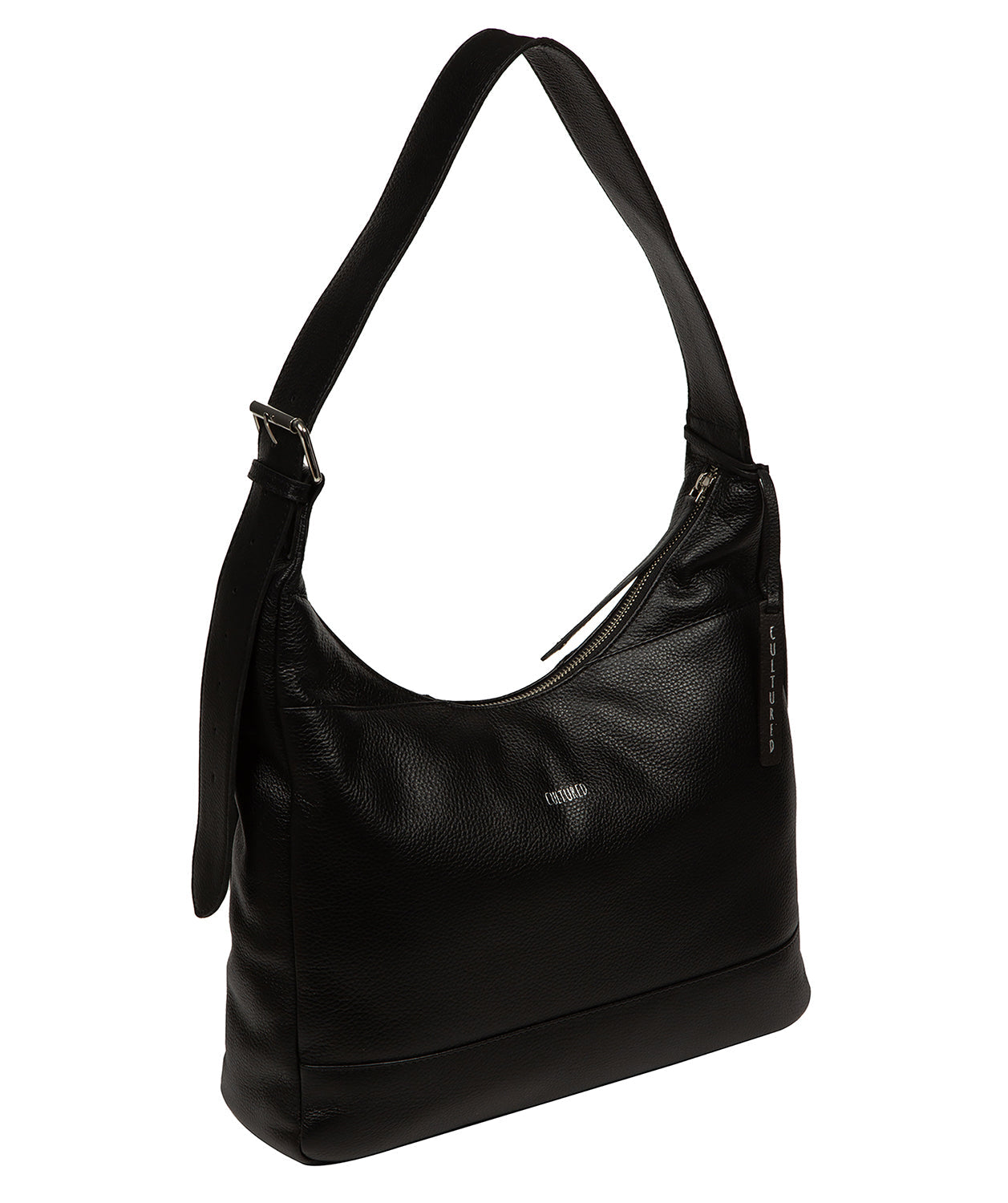 Full structured silhouette and pebble grain texture detail